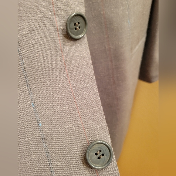 1950s-style 2-piece pin stripe atomic fleck wool suit - Picture 4 of 9